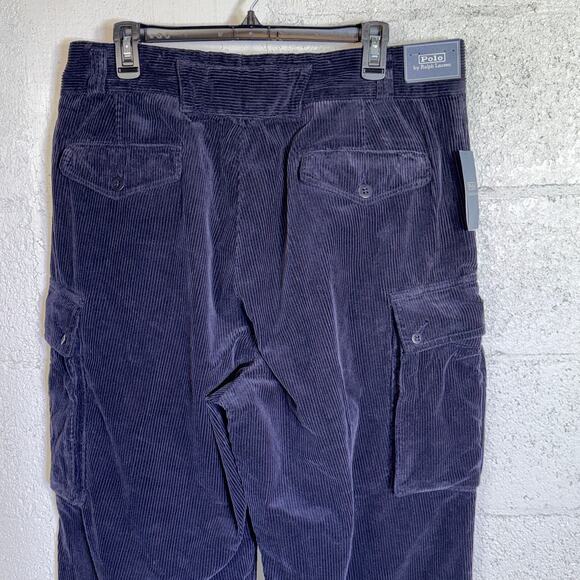 Polo Ralph Lauren Relaxed Fit Sportsman Cargo Pants Navy 36X32 $298 - Picture 7 of 12
